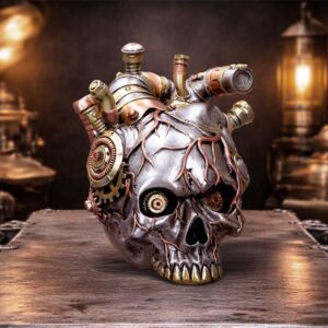 Cardiac Cranium (Silver) | Decor | Niffty Witchy Supplies UK