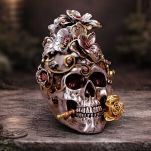 Clockwork Bloom (Silver) | Decor | Niffty Witchy Supplies UK