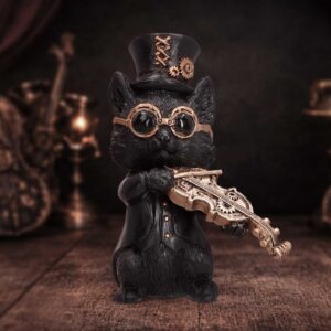Music Meowstro - Violin | Decor | Niffty Witchy Supplies UK