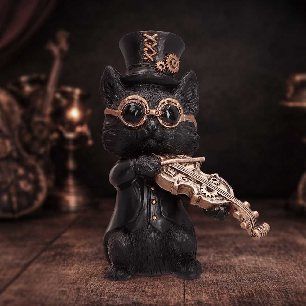 Music Meowstro - Violin | Decor | Niffty Witchy Supplies UK