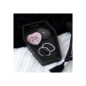 Plain Black Coffin Trinket Tray