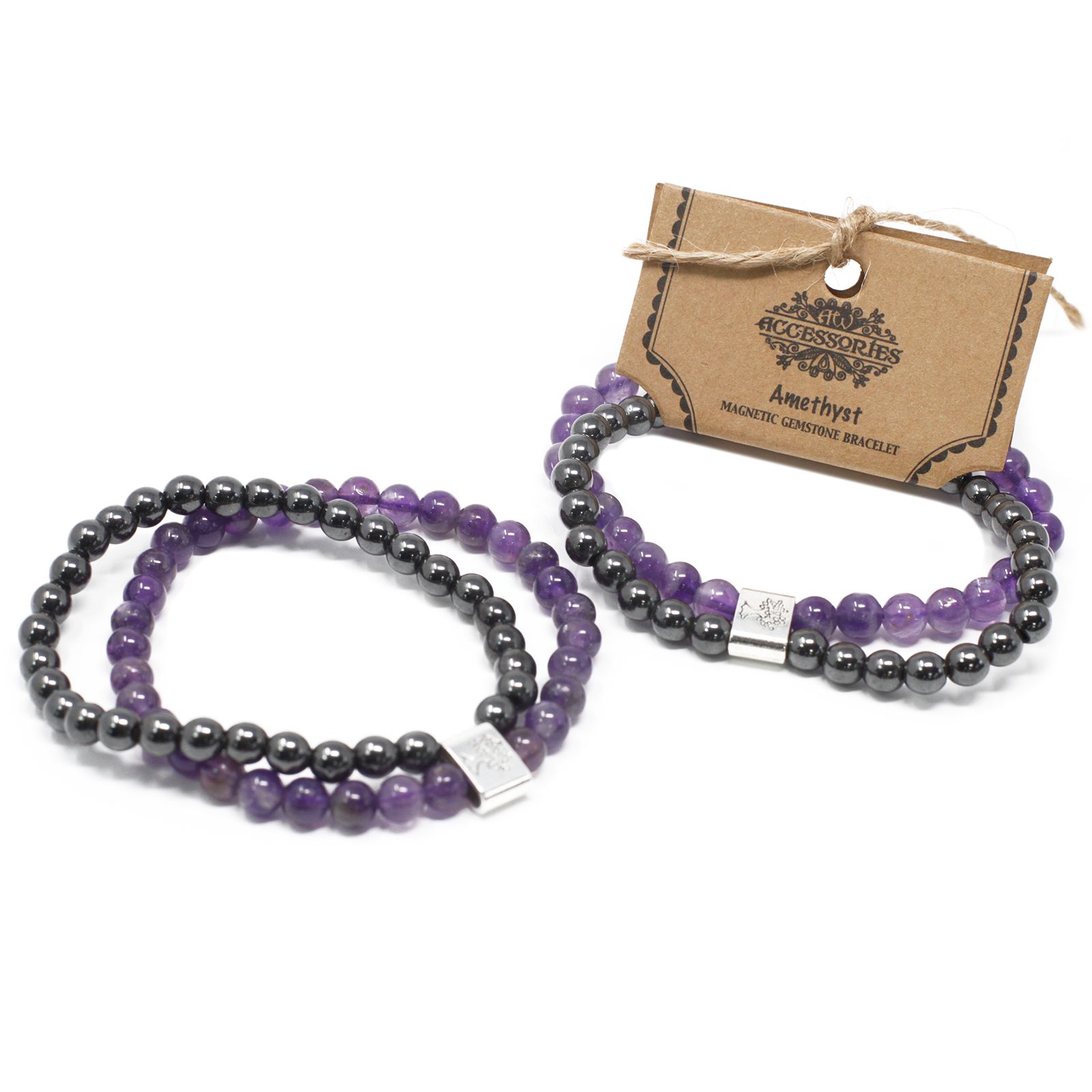 Magnetic Gemstone Bracelet - Amethyst - Image 4