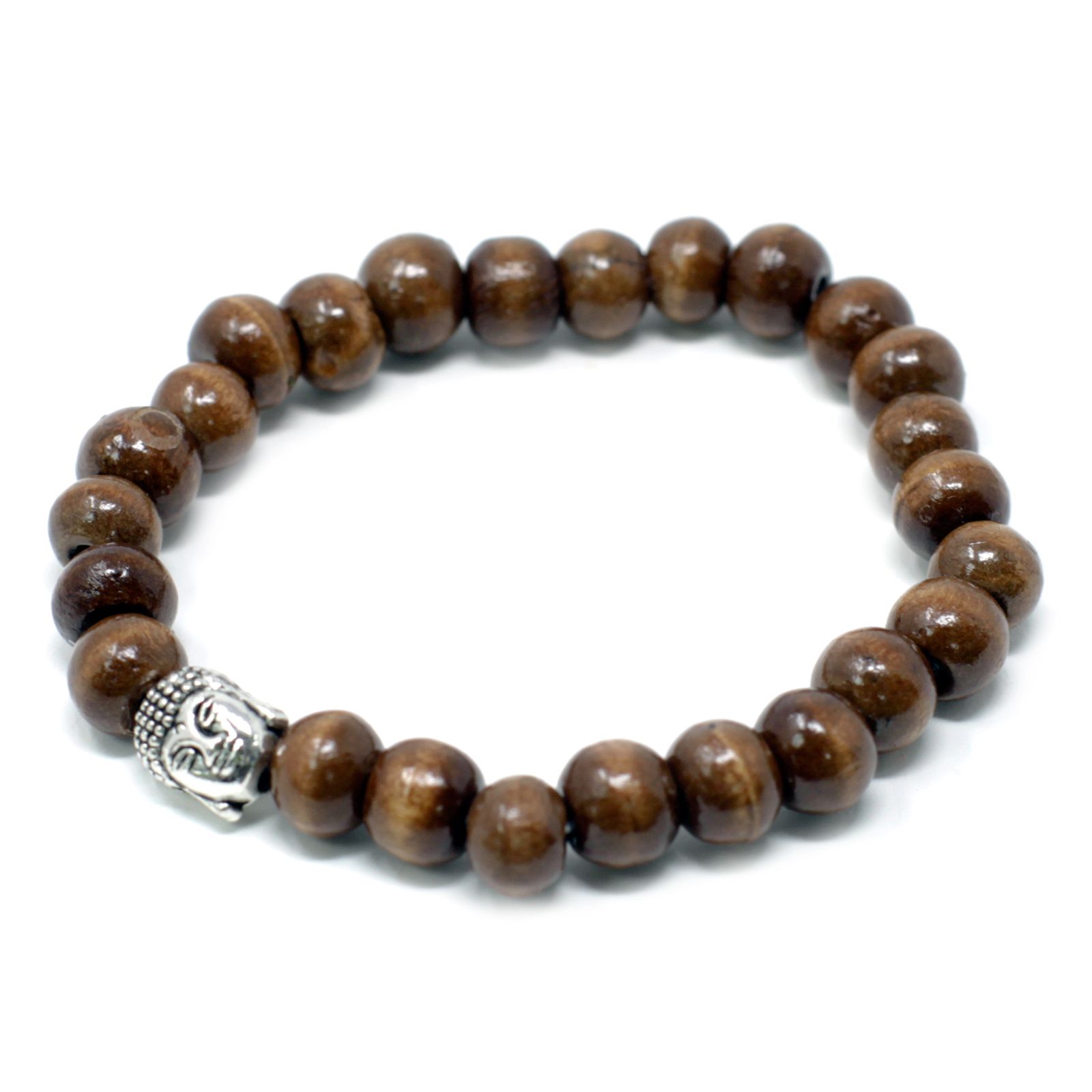 Brown Beads & Buddah Bangle - Image 2