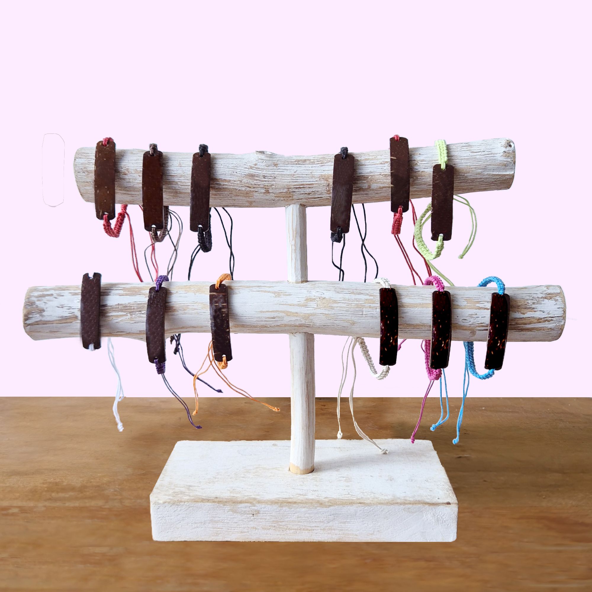 Handmade Friendship Bracelets - Unprinted Custom ready Coconut (asst) - Image 3