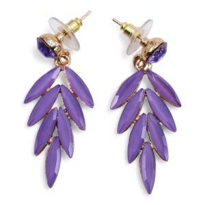 Lavender - Vintage Glass - Faries - Earrings