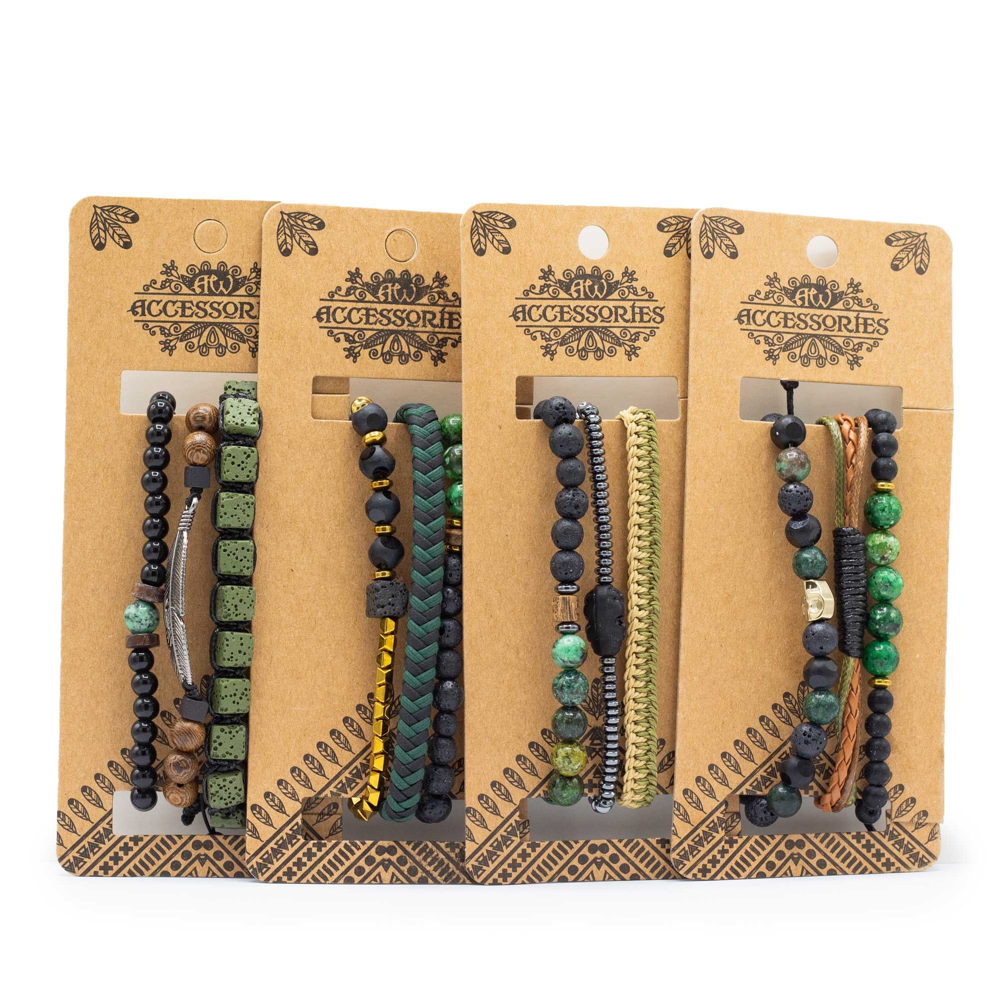Mens Premium Bracelet Sets - Outdoor Greens (asst) - Image 5