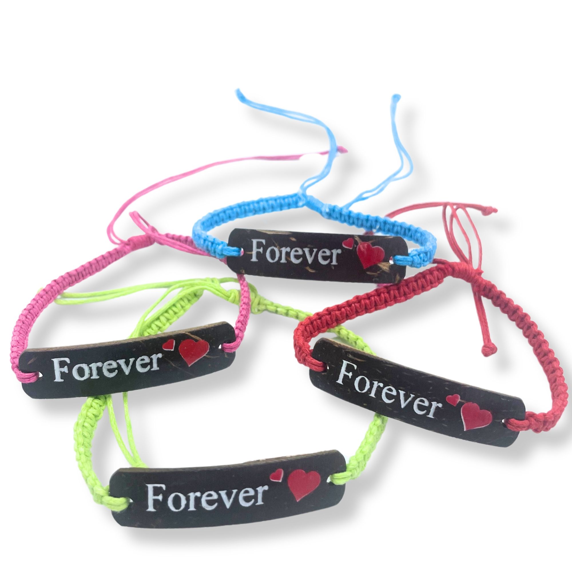 Handmade Friendship Bracelets - Friends Coconut Print (asst) - Image 8