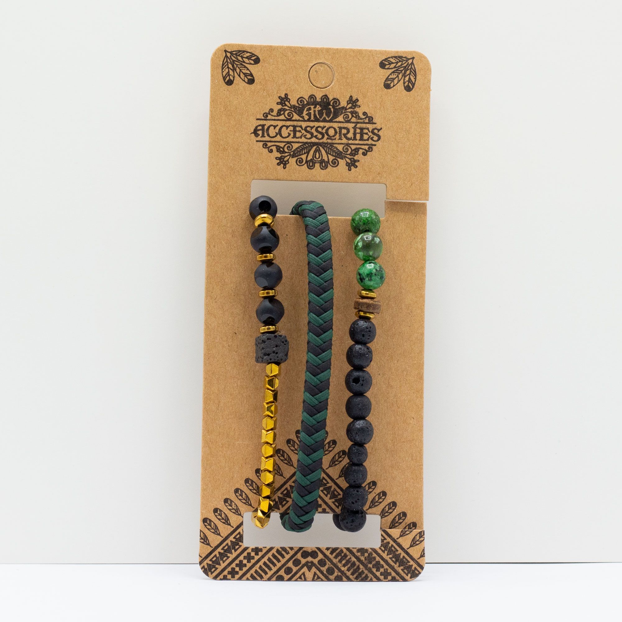 Mens Premium Bracelet Sets - Outdoor Greens (asst) - Image 2