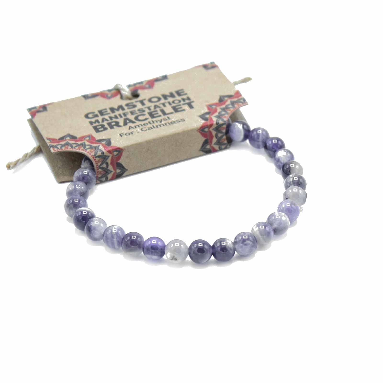 Gemstone Manifestation Bracelet - Amethyst - Calmness - Image 2