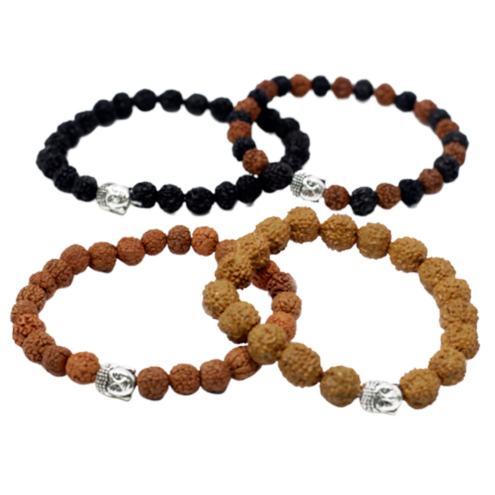 Assorted Rudraksha Buddah Bangles - Image 3