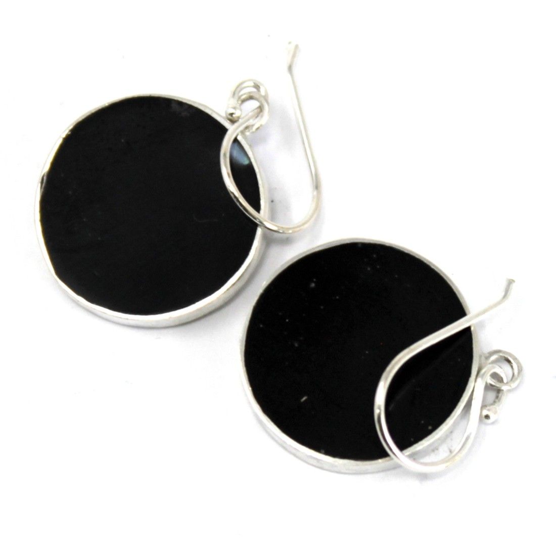 Tree of Life Silver Earrings 15mm - Abalone - Image 5