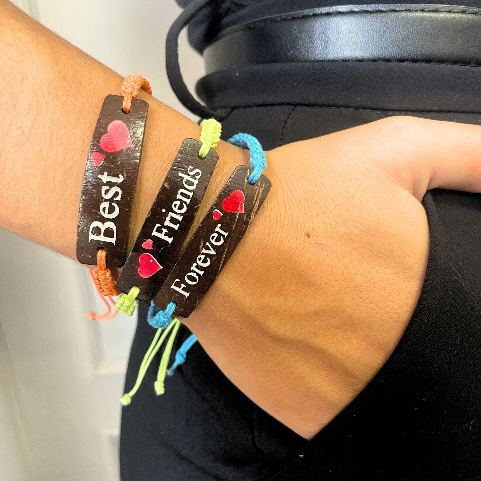 Handmade Friendship Bracelets - Friends Coconut Print (asst) - Image 9
