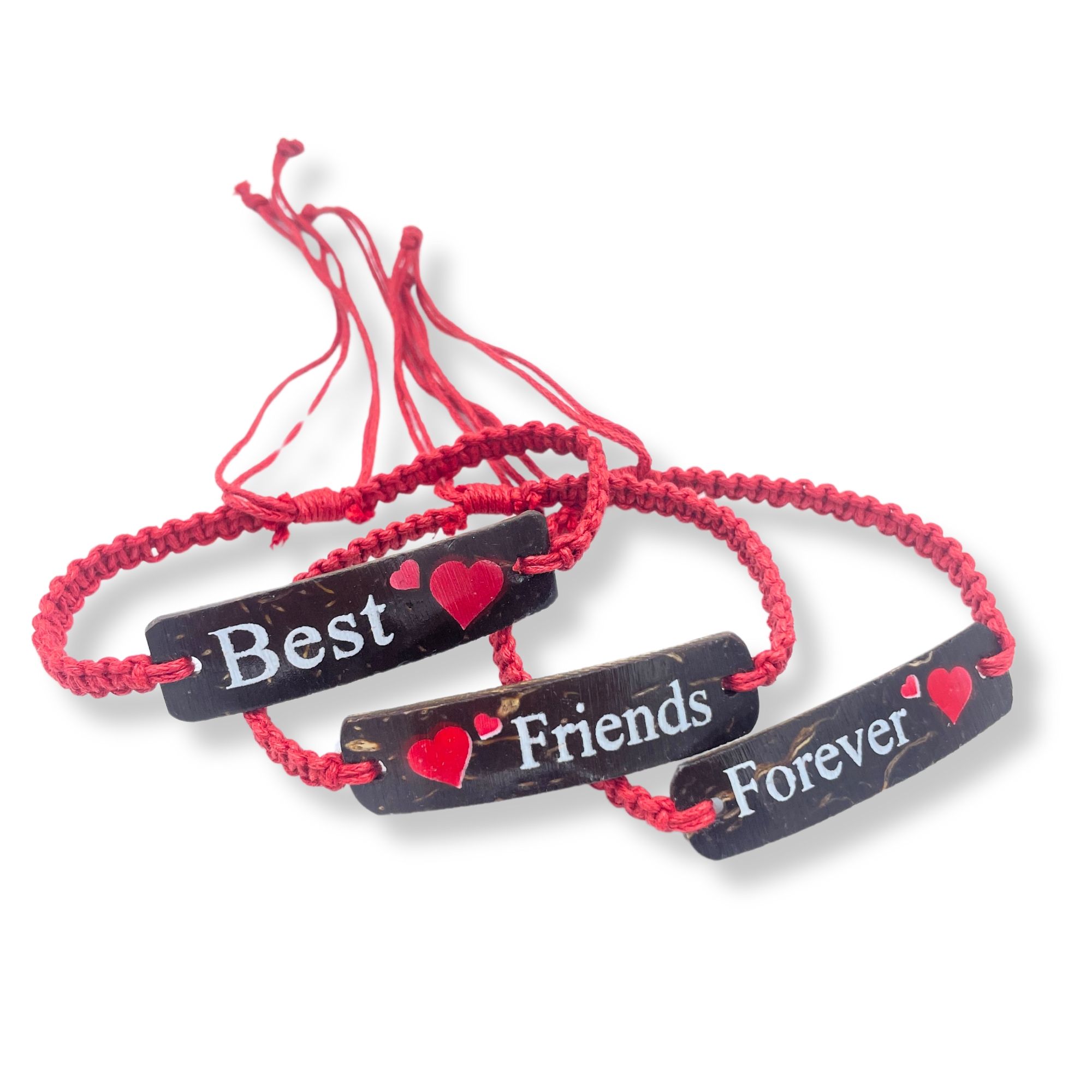 Handmade Friendship Bracelets - Friends Coconut Print (asst) - Image 6