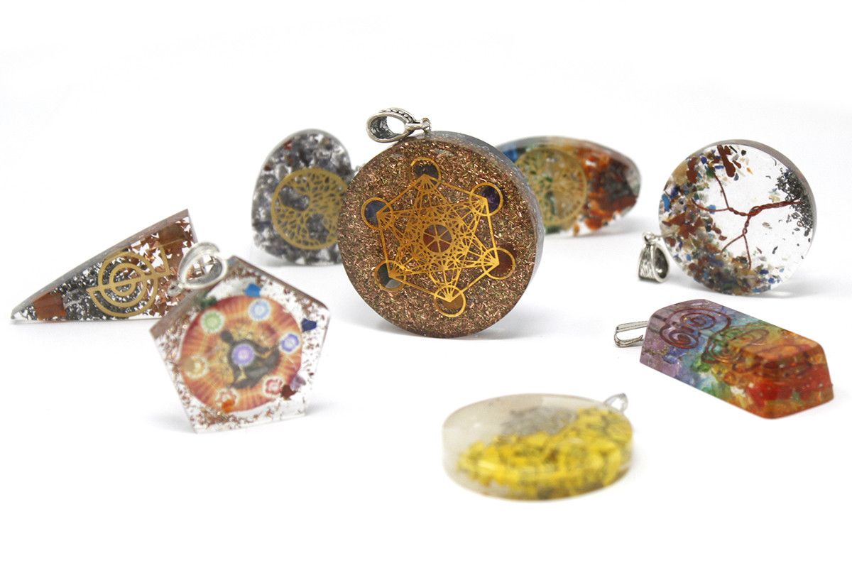Orgonite Power Pendant - Three Metals Power Point - Image 2