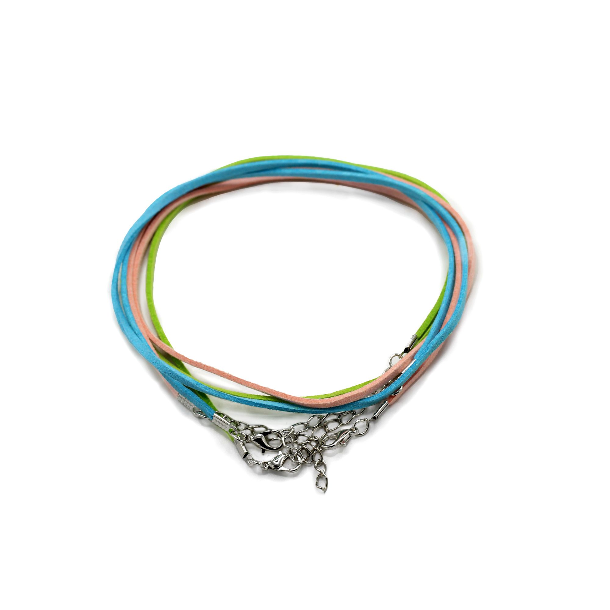 Faux Leather Pendant Cord - 2.5mm x 55cm - Assorted (10 colours) - Image 2