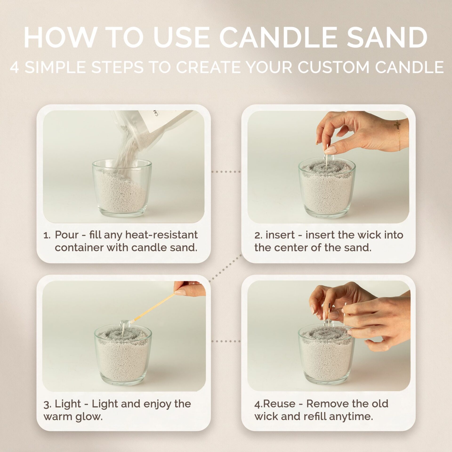 Fragranced Candle Sand - Black - Spirited - 300g - Image 13