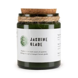 Greenman Woodwick Soy Candle - Jasmine Glade