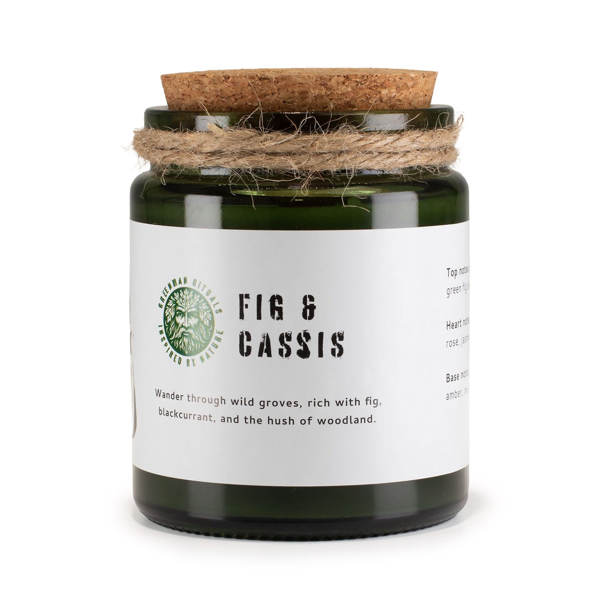Greenman Woodwick Soy Candle - Fig & Cassis - Image 7