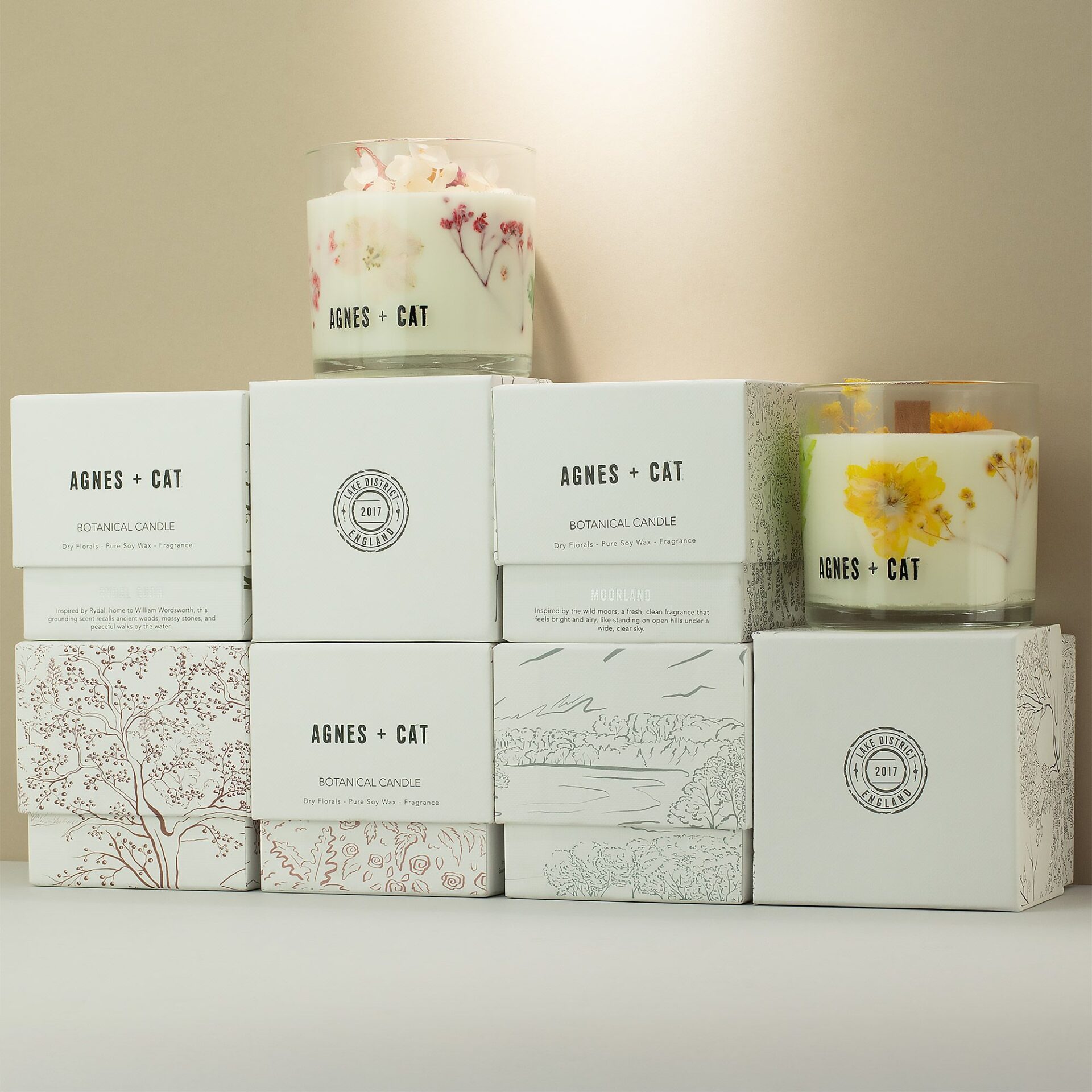 Agnes + Cat Botanical Soy Wax Candle - Lakeland Mocha - Image 2