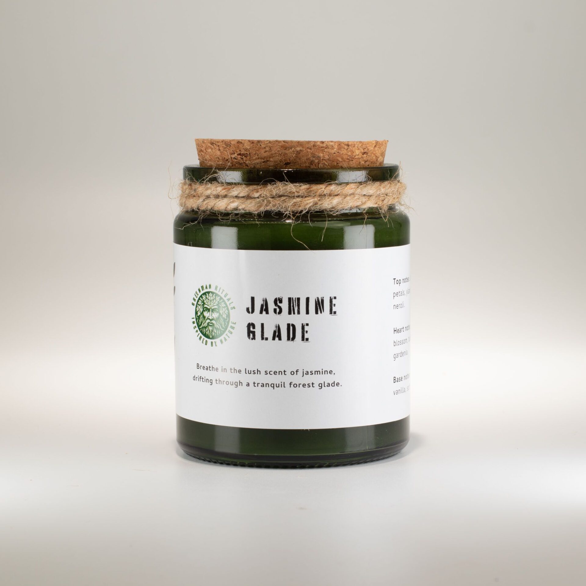 Greenman Woodwick Soy Candle - Jasmine Glade - Image 3