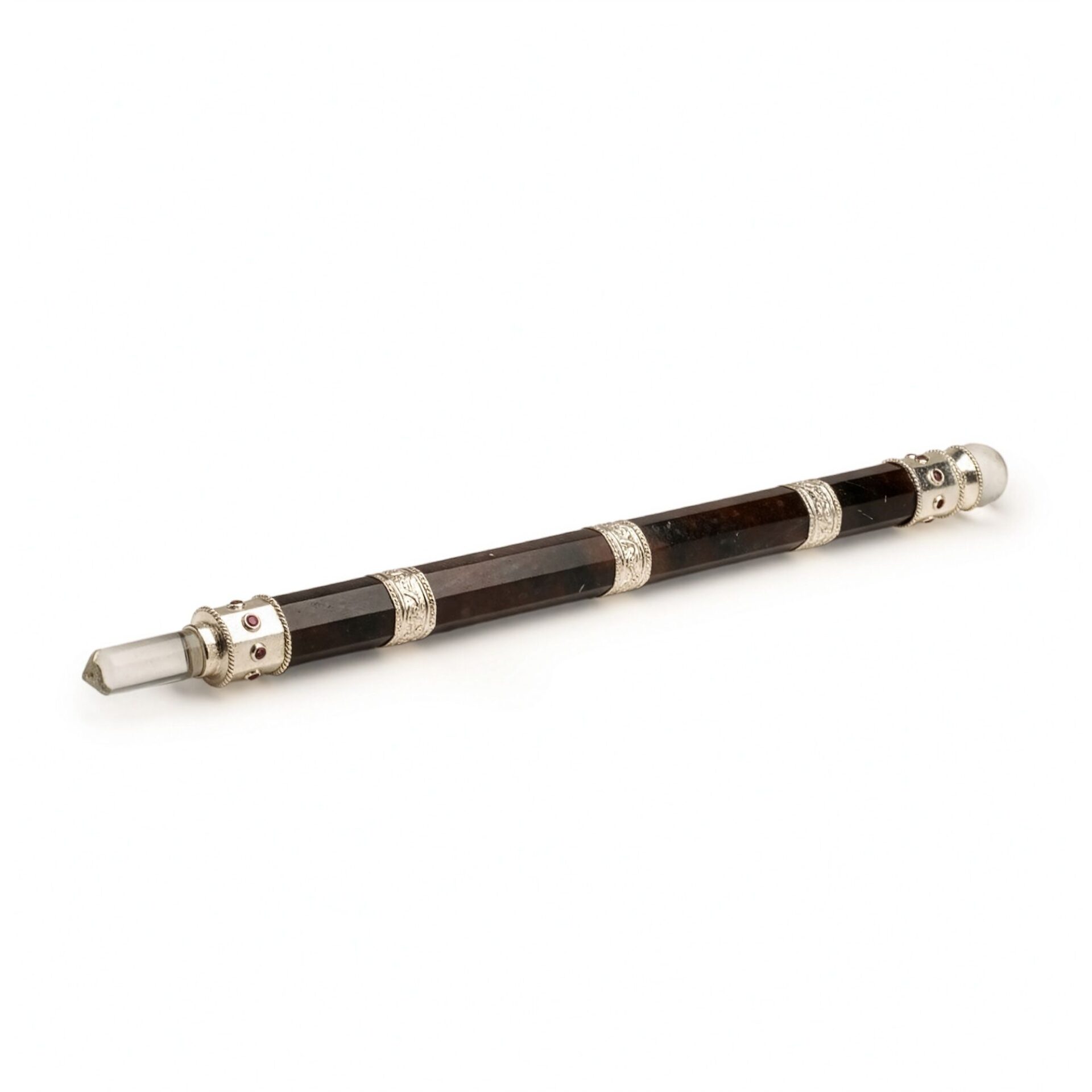 Bloodroot Soverign Wand -Extra Long Fancy Jasper Magic- Crystal Ball top - 26cm - Image 5