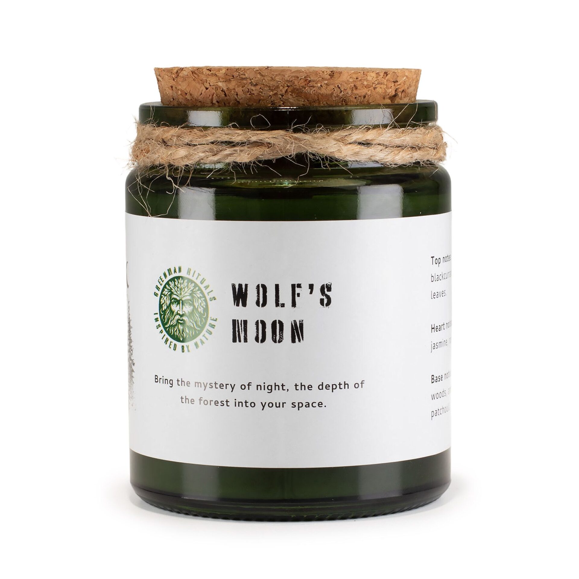 Greenman Woodwick Soy Candle - Wolf's Moon