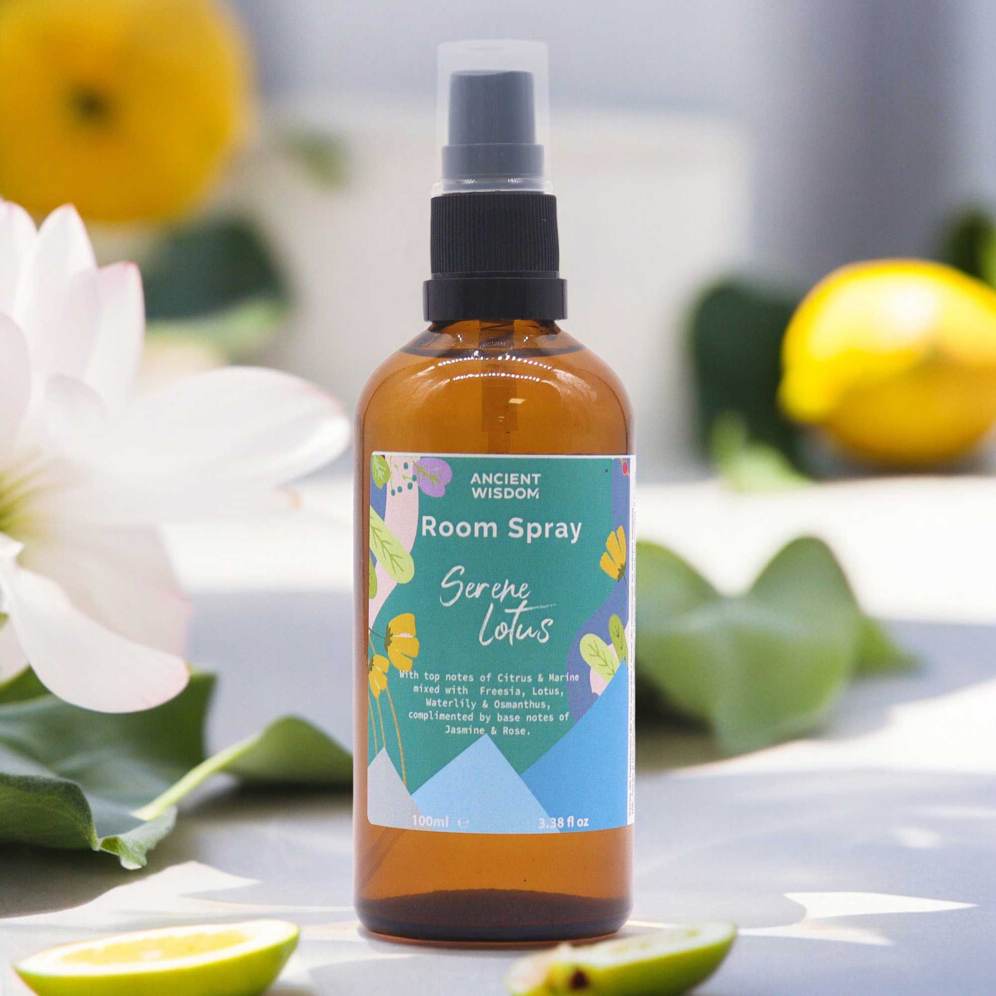 Serene Lotus room spray 100ml bottle