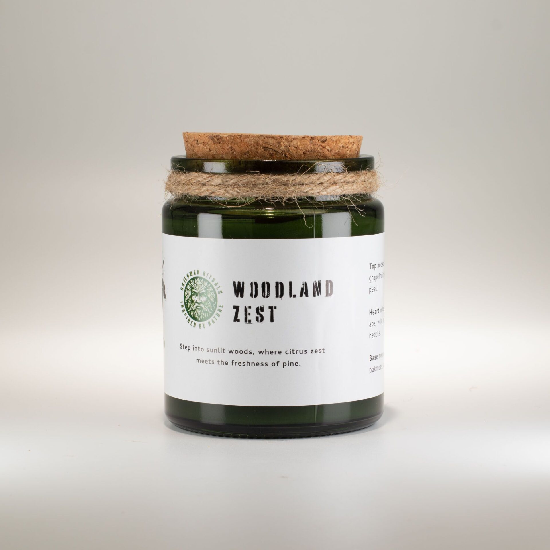 Greenman Woodwick Soy Candle - Woodland Zest - Image 4