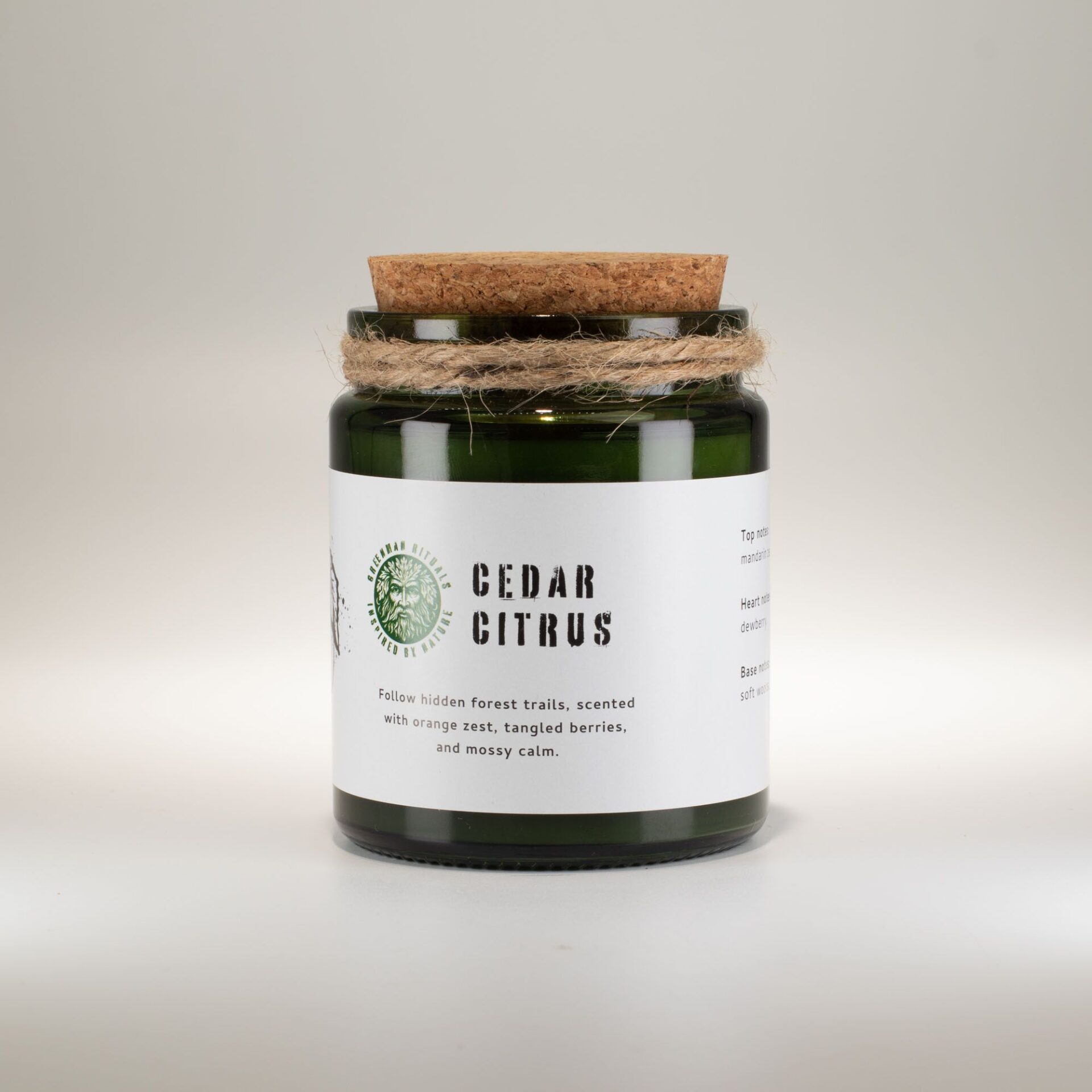 Greenman Woodwick Soy Candle - Cedar Citrus - Image 4