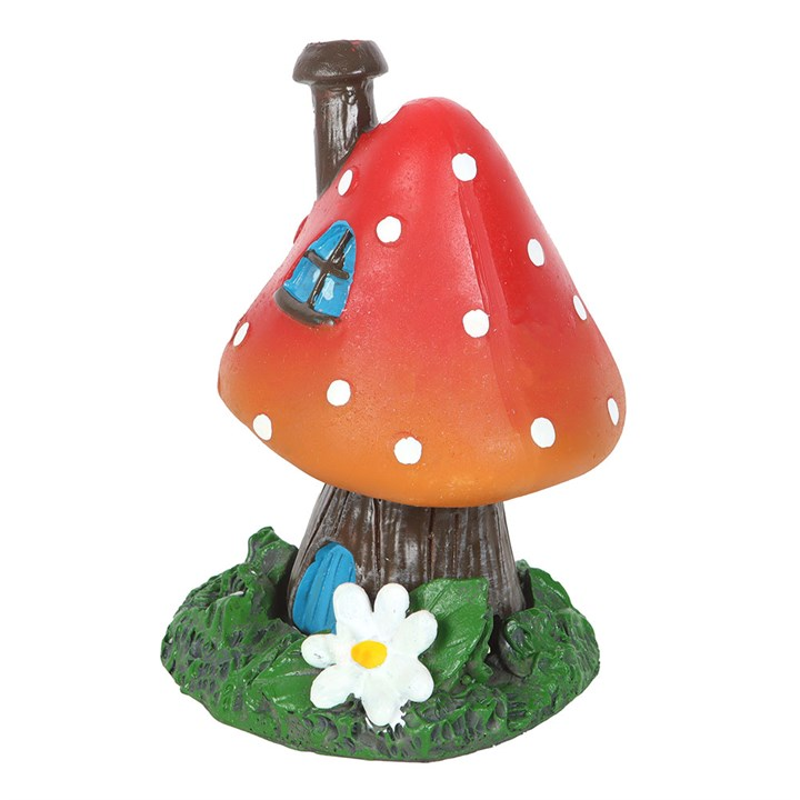 Red Smoking Toadstool Incense Cone Holder - Image 3