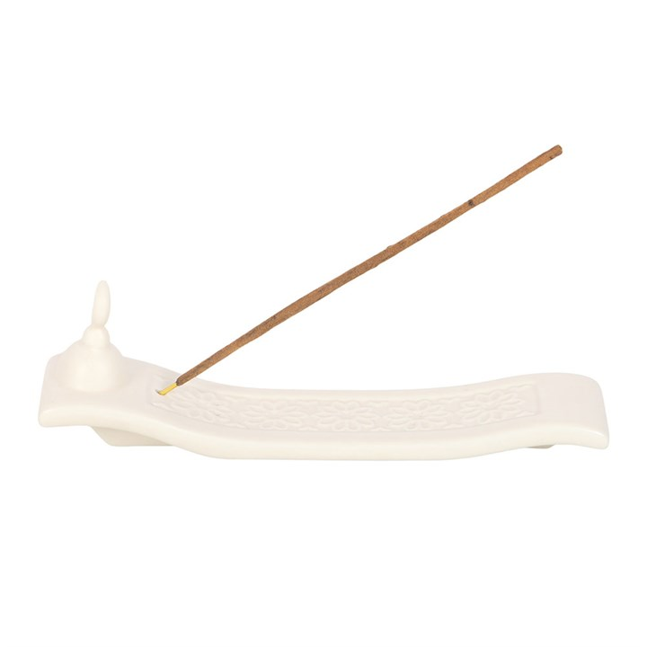 Geometric Crescent Moon Incense Ash Catcher - Image 2