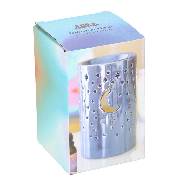 Iridescent Purple Moon Pillar Oil Burner - Image 5