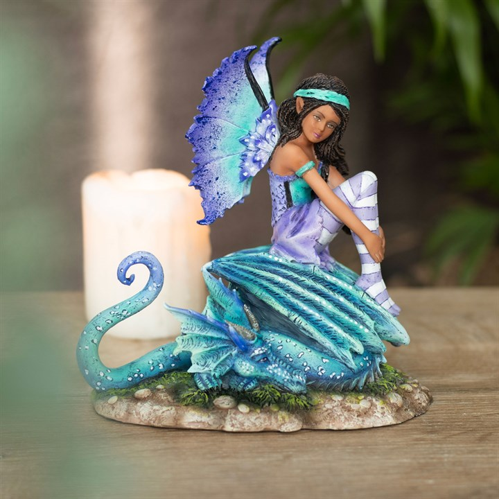 16cm Dragon Perch Fairy Figurine by Amy Brown - Image 5