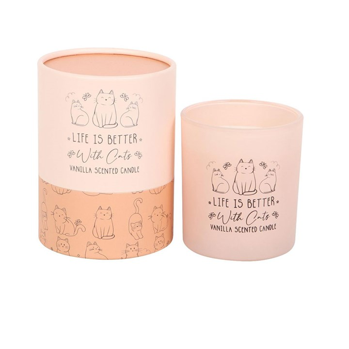 Life Is Better With Cats Vanilla Candle - Image 2
