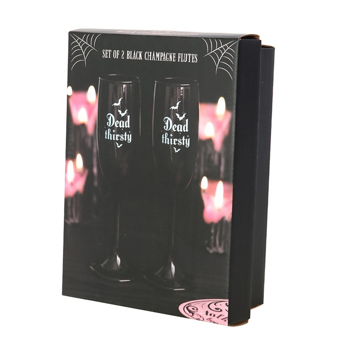 Set of 2 Dead Thirsty Champagne Flutes - Image 5