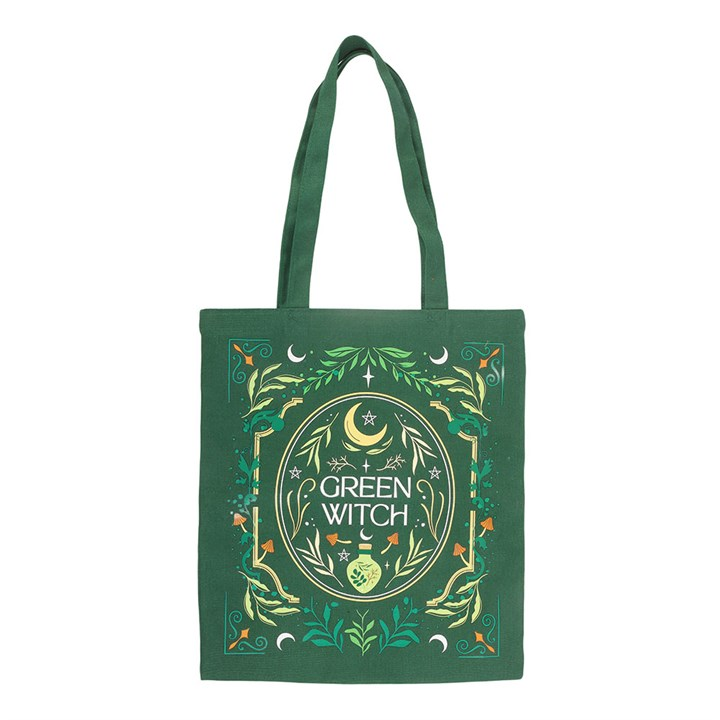 Green Witch Tote Bag - Image 2