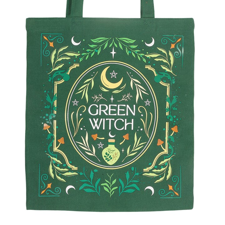 Green Witch Tote Bag - Image 3