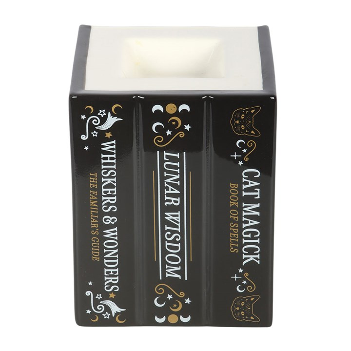 Black Cat Book of Spells Oil Burner and Wax Warmer - Image 3