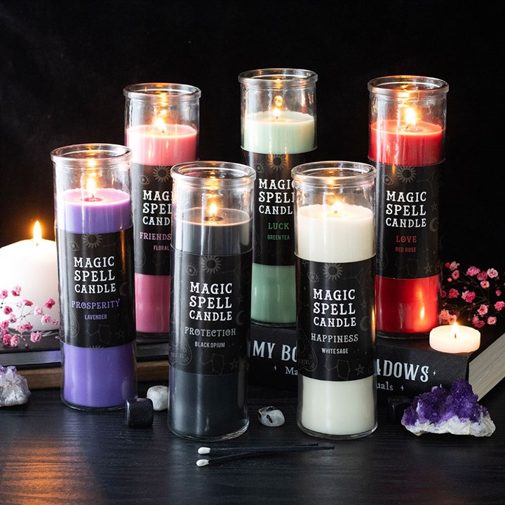 Happiness White Sage Magic Spell Tube Candle - Image 4