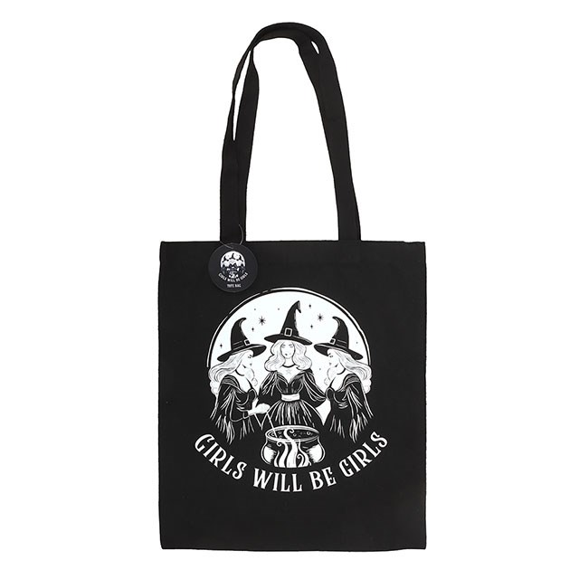 Girls Will Be Girls Witchy Polycotton Tote Bag - Image 2