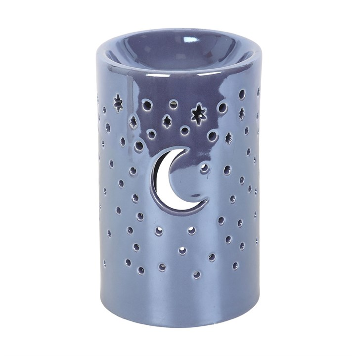 Iridescent Purple Moon Pillar Oil Burner - Image 2