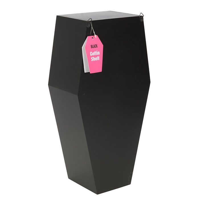 Small Black Coffin Shelf - Image 4