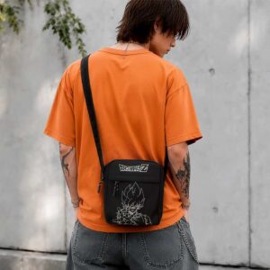 Dragon Ball Z Super Saiyan Goku (Black) Crossbody Bag 22.8cm