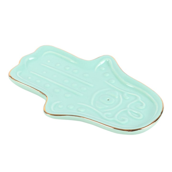 Blue Hamsa Hand Incense Stick Holder - Image 4