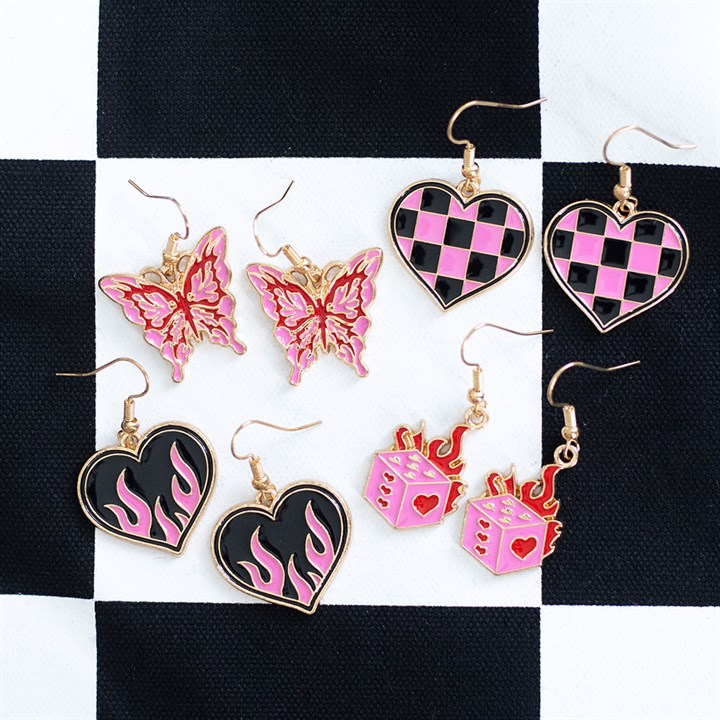 Flaming Butterfly Earrings - Image 5