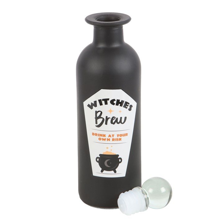 Decorative Witches Brew Glass Potion Bottle - Image 3